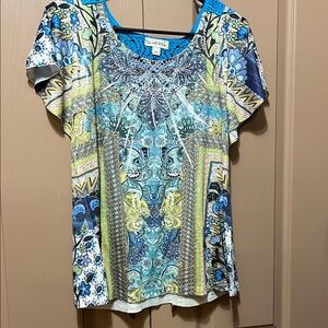 Colorful Patterned Women's Top